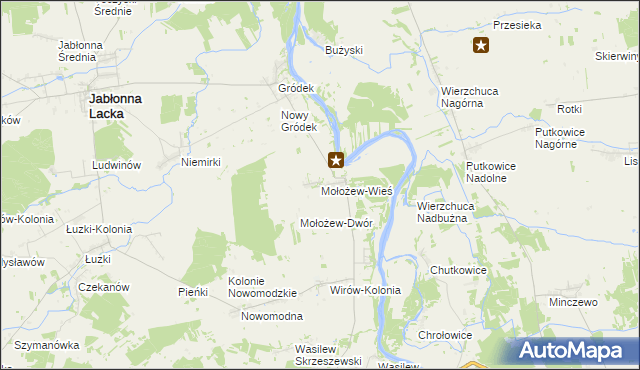 mapa Mołożew-Wieś, Mołożew-Wieś na mapie Targeo