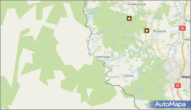 mapa Niemojów, Niemojów na mapie Targeo