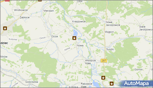 mapa Nowa gmina Bolesławiec, Nowa gmina Bolesławiec na mapie Targeo