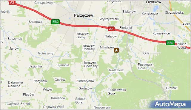 mapa Nowa Jerozolima, Nowa Jerozolima na mapie Targeo