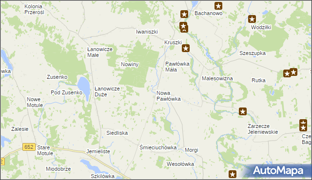 mapa Nowa Pawłówka, Nowa Pawłówka na mapie Targeo