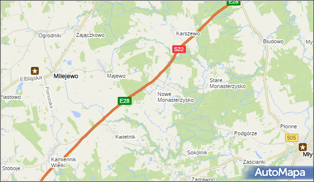 mapa Nowe Monasterzysko, Nowe Monasterzysko na mapie Targeo