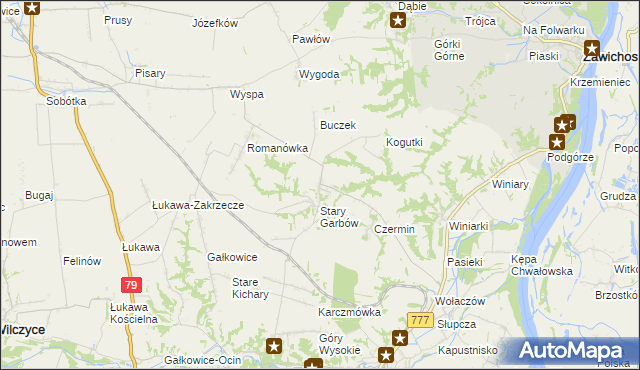 mapa Nowy Garbów, Nowy Garbów na mapie Targeo