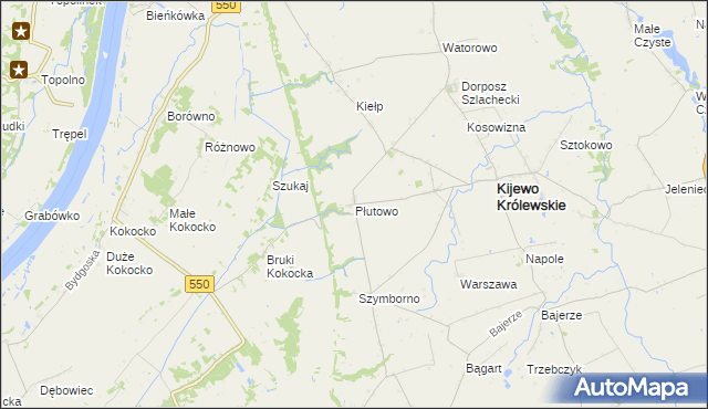 mapa Płutowo, Płutowo na mapie Targeo