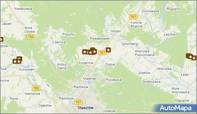 mapa Podmaleniec, Podmaleniec na mapie Targeo