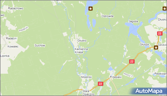 mapa Podszkle gmina Dobiegniew, Podszkle gmina Dobiegniew na mapie Targeo