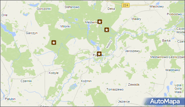 mapa Pogódki, Pogódki na mapie Targeo