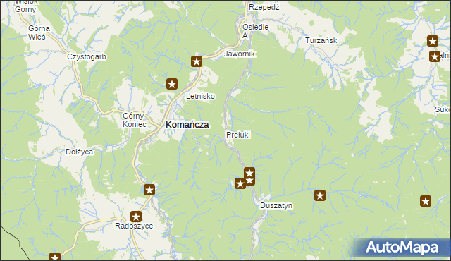 mapa Prełuki, Prełuki na mapie Targeo