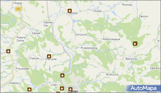 mapa Przeździedza, Przeździedza na mapie Targeo