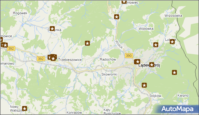 mapa Radochów, Radochów na mapie Targeo
