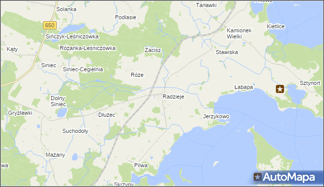 mapa Radzieje, Radzieje na mapie Targeo