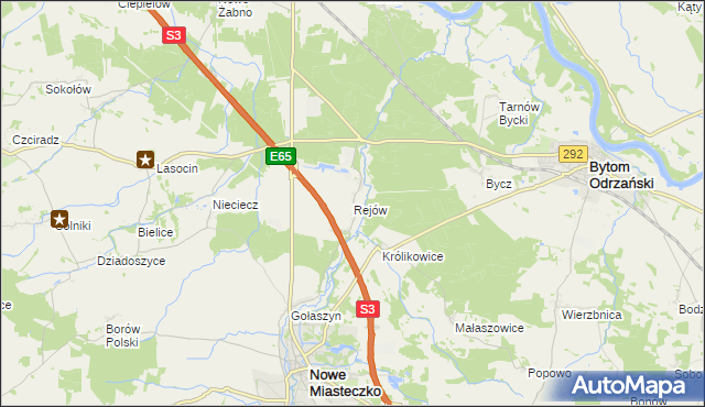 mapa Rejów, Rejów na mapie Targeo