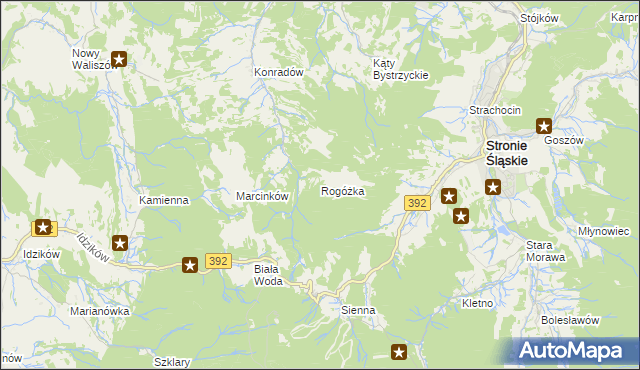 mapa Rogóżka, Rogóżka na mapie Targeo