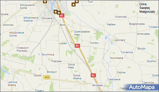 mapa Sierpów, Sierpów na mapie Targeo