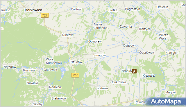 mapa Smagów, Smagów na mapie Targeo