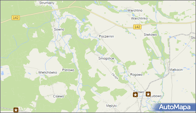 mapa Smogolice, Smogolice na mapie Targeo