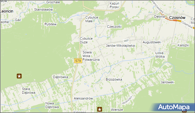 mapa Sowia Wola, Sowia Wola na mapie Targeo