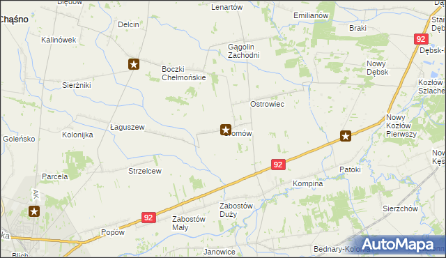mapa Sromów, Sromów na mapie Targeo