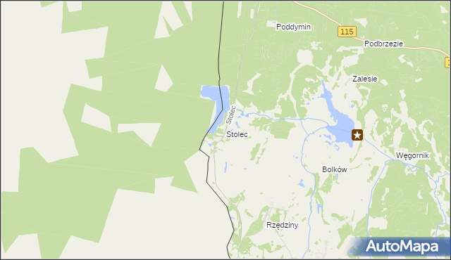 mapa Stolec gmina Dobra (Szczecińska), Stolec gmina Dobra (Szczecińska) na mapie Targeo