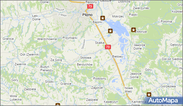 mapa Strzegocice, Strzegocice na mapie Targeo