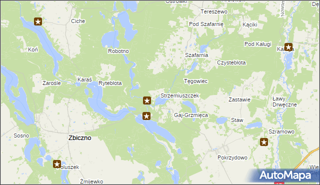 mapa Strzemiuszczek, Strzemiuszczek na mapie Targeo