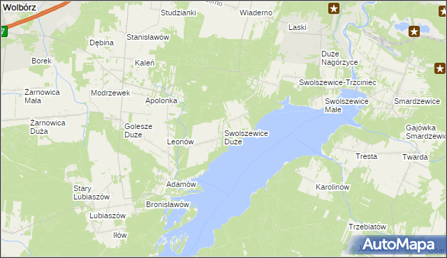 mapa Swolszewice Duże, Swolszewice Duże na mapie Targeo