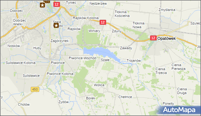 mapa Szałe, Szałe na mapie Targeo