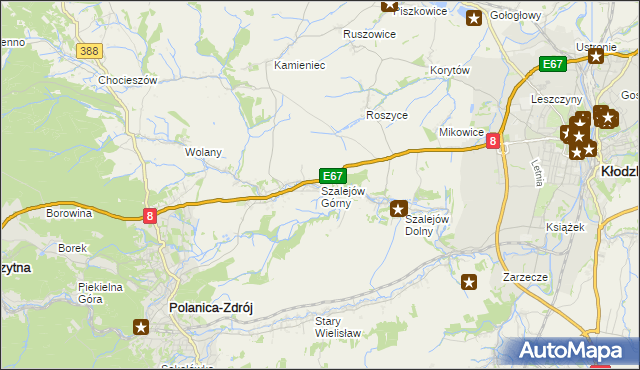 mapa Szalejów Górny, Szalejów Górny na mapie Targeo