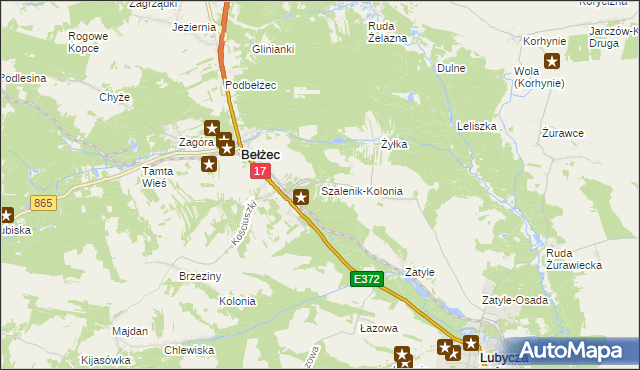 mapa Szalenik-Kolonia, Szalenik-Kolonia na mapie Targeo