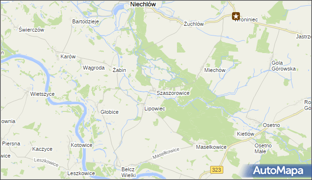 mapa Szaszorowice, Szaszorowice na mapie Targeo