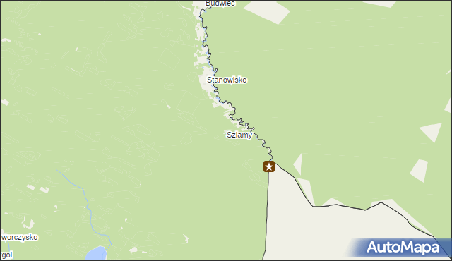 mapa Szlamy, Szlamy na mapie Targeo