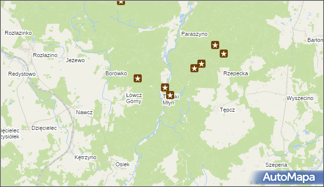 mapa Tępski Młyn, Tępski Młyn na mapie Targeo