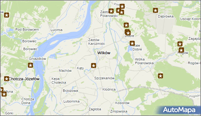 mapa Urządków, Urządków na mapie Targeo