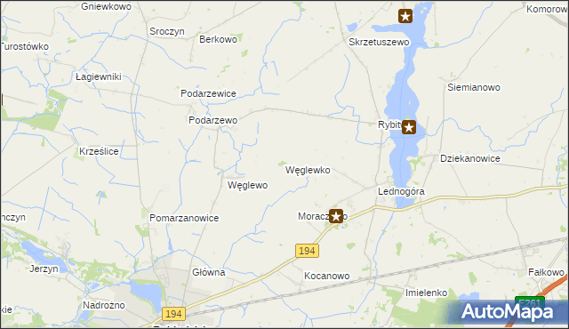 mapa Węglewko, Węglewko na mapie Targeo