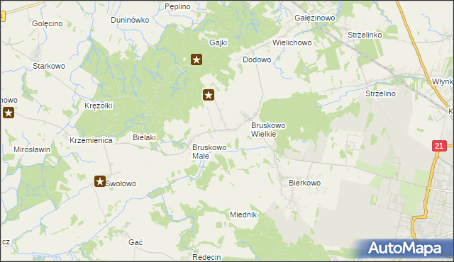 mapa Wierzbięcin gmina Słupsk, Wierzbięcin gmina Słupsk na mapie Targeo