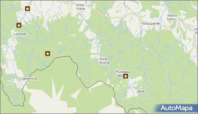 mapa Wola Wyżna, Wola Wyżna na mapie Targeo