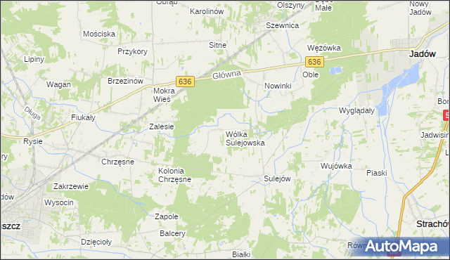 mapa Wólka Sulejowska, Wólka Sulejowska na mapie Targeo