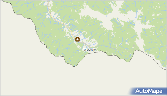 mapa Wołosate, Wołosate na mapie Targeo