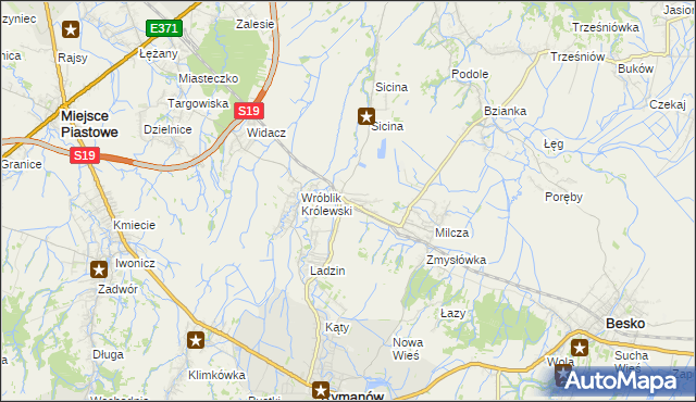 mapa Wróblik Szlachecki, Wróblik Szlachecki na mapie Targeo