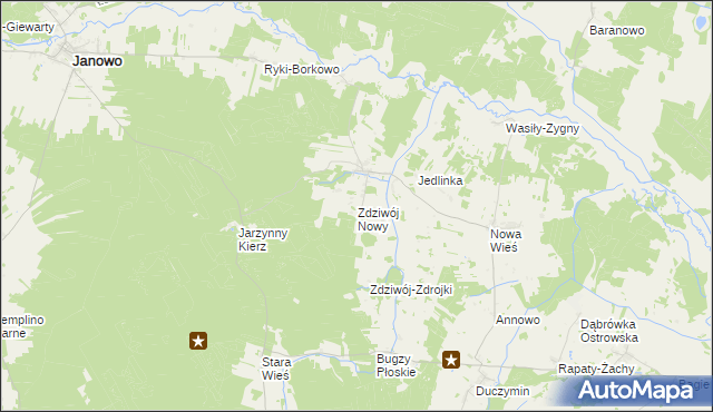 mapa Zdziwój Nowy, Zdziwój Nowy na mapie Targeo