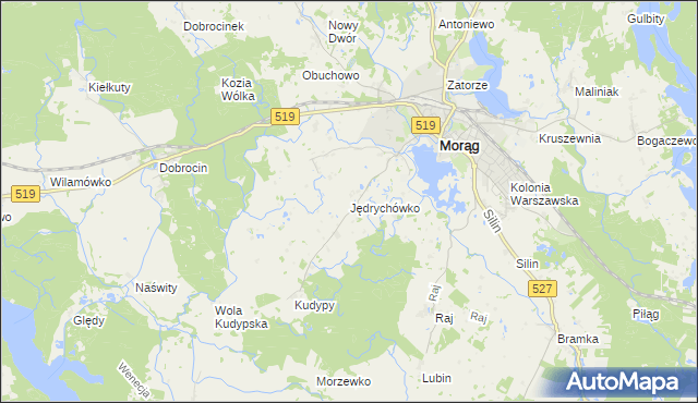 mapa Jędrychówko, Jędrychówko na mapie Targeo