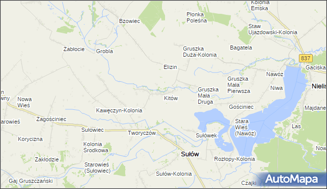 mapa Kitów, Kitów na mapie Targeo