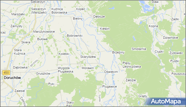 mapa Mieleszówka, Mieleszówka na mapie Targeo