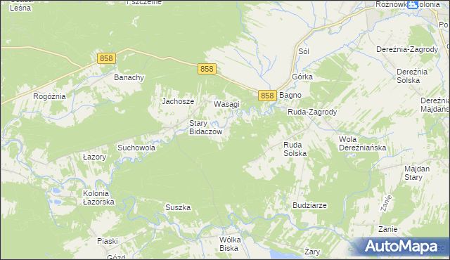 mapa Nowy Bidaczów, Nowy Bidaczów na mapie Targeo