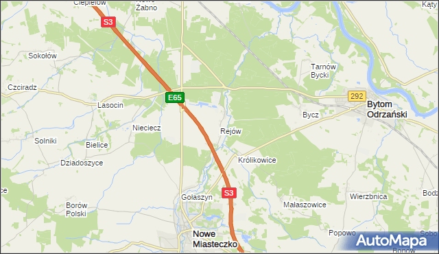 mapa Rejów, Rejów na mapie Targeo