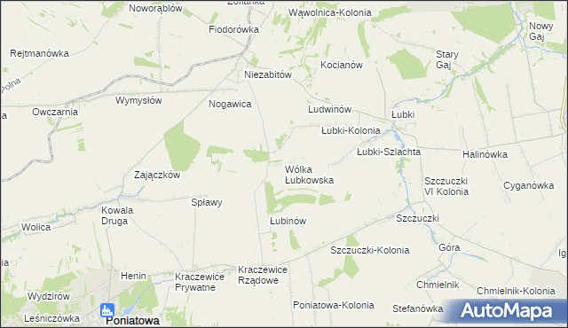 mapa Wólka Łubkowska, Wólka Łubkowska na mapie Targeo