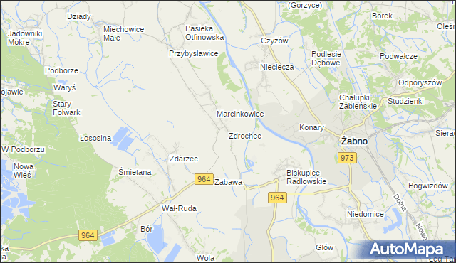 mapa Zdrochec, Zdrochec na mapie Targeo