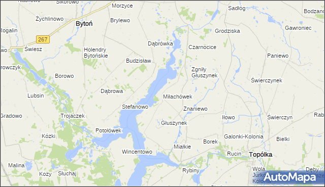 mapa Miłachówek, Miłachówek na mapie Targeo