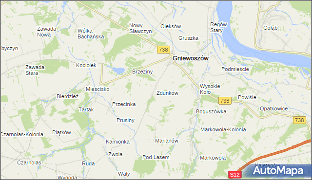 mapa Zdunków, Zdunków na mapie Targeo