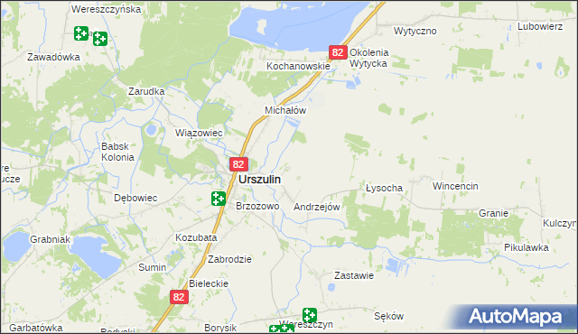 mapa Andrzejów-Osada, Andrzejów-Osada na mapie Targeo